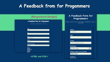Responsive Feedback form for Programmers | HTML&CSS | CodeEra