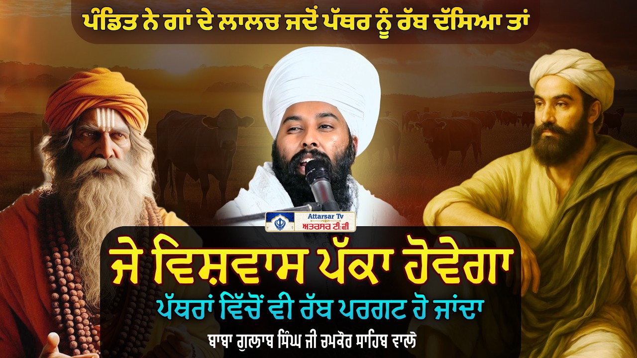 ਵਿਸ਼ਵਾਸ ਹੈ ਤਾਂ ਸਭ ਕੁਝ ਹੈ | ਸਾਖੀ ਇੱਕ ਭਗਤ ਅਤੇ ਰੱਬ ਦੀ | Baba Gulab Singh Ji Chamkaur Sahib Wale |
