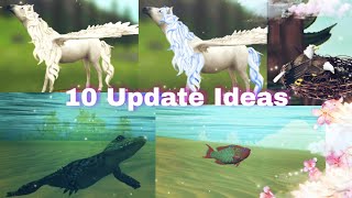 10 WildCraft Update Ideas I literally need in 3 minutes | Changing the colour / going underwater 😍🌟