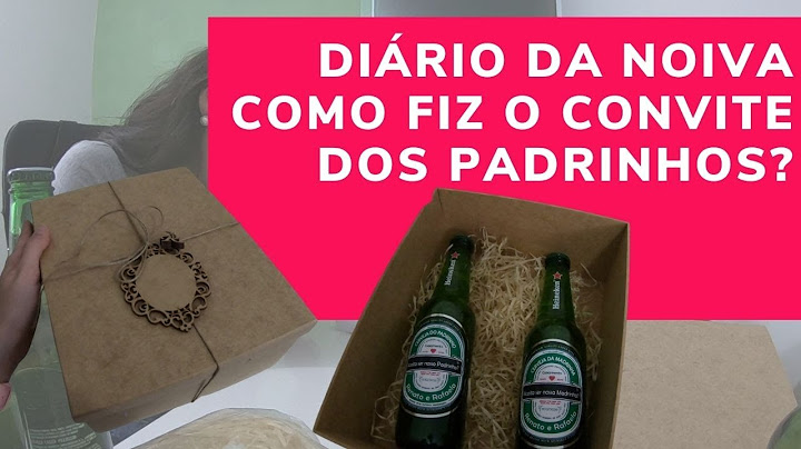 CONVITE DOS PADRINHOS - DIÁRIO DA NOIVA