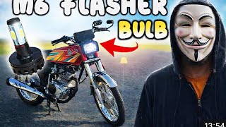 M6 Flasher Headlight Bulb For Honda 125 2026 || white flasher for bracket || #2026model #cg125
