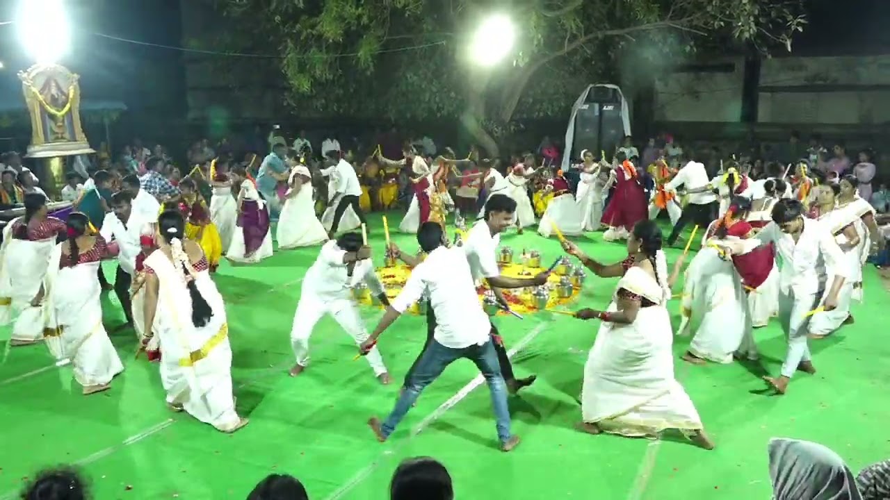 part 3  శ్రీ సత్యదేవ కోలాట భజన మండలి గజ్జ పూజ గవరవరం హరే శ్రీనివాసా