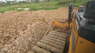 Massive Rock Pushing & Land Reclamation​ - Skill Operator Bulldozer Pouring Soil Land Filling Up