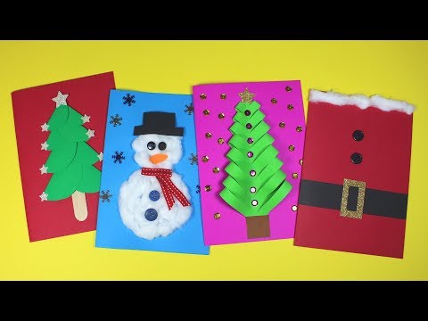 וִידֵאוֹ: איך מכינים כרטיסי חג מולד עם ילדים