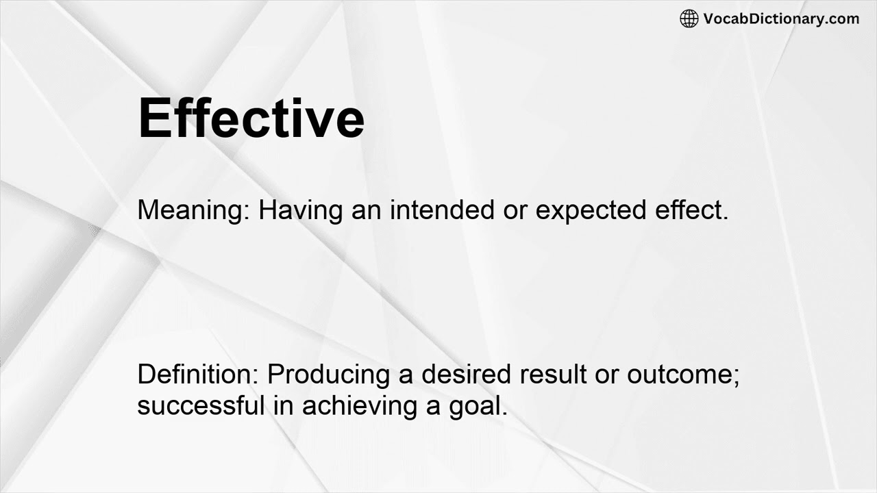 Effective Meaning