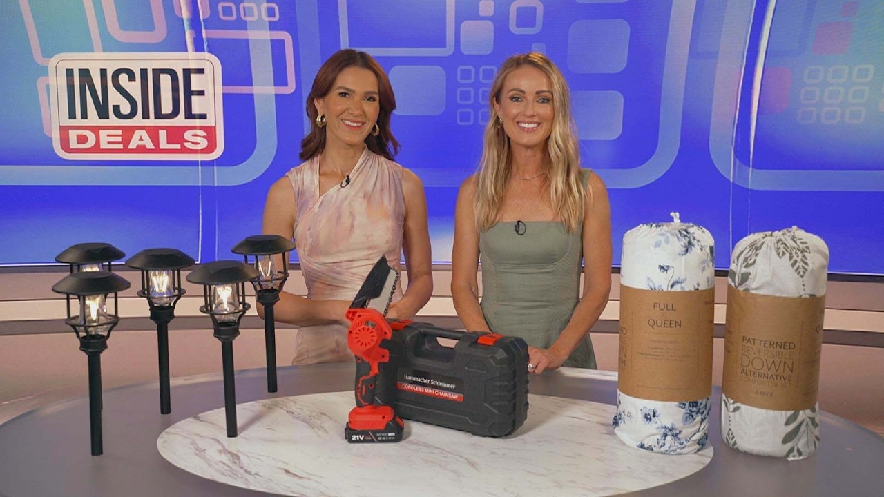 Inside Deals: Solar Path Lights, Cordless Chainsaw, Comforter Set