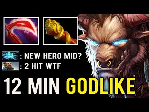 New Imba Hero Mid 12 Min Godlike 2 Hit Ko Crazy Dota 1 Tauren Build Is Back By 9k Cowrizul Dota 2