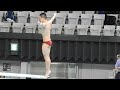 伊熊扇李選手飛板飛込予選2023年度翼ジャパンダイビングカップ兼国際大会派遣選手選考会
