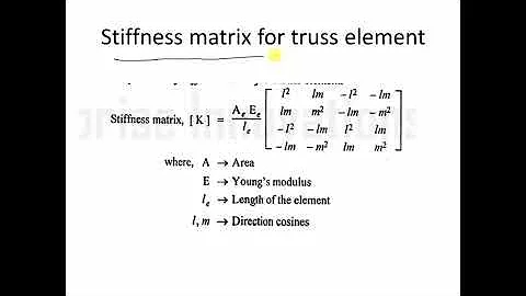 stiffness matrix properties  in finite element methods