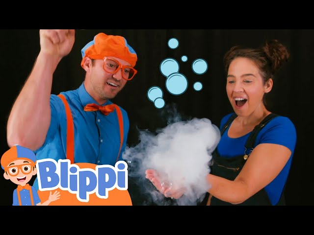 Learning Shapes And Bubbles With Blippi | Educational Videos For Kids class=