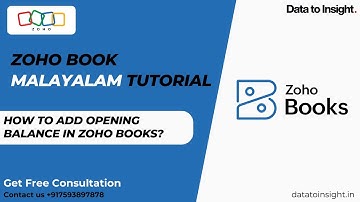 How to Add Opening Balance in Zoho Books | Malayalam Tutorial | Zoho Tutorial #business #education