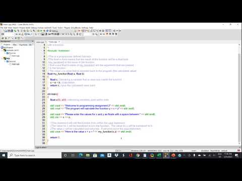 C++ Program to output the value of a math equation using a function