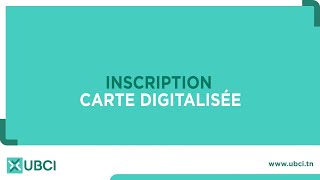 UBCIPAY : Inscription carte digitalisée