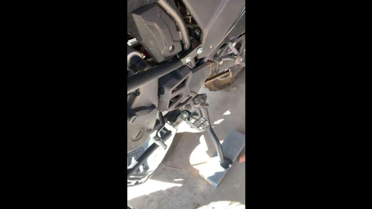 2022 KAWASAKI KLR650 adventure t-rex engine guard (awesome) - YouTube