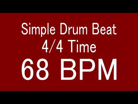 68-bpm-4/4-time-simple-straight-drum-beat-for-training-musical-instrument-/-楽器練習用ドラム