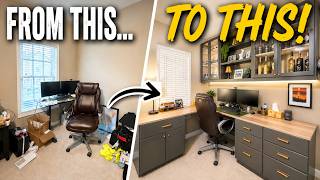 I Transformed My Husband's Home Office | DIY Home Office Makeover