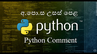 05 -1-Python Comment - පයිතන් කොමෙන්ට් - Python Sinhala