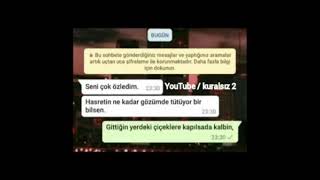 Milyonları Ağlatan Duygusal WhatsApp Konuşmaları #1 {💔🥀😔} Resimi