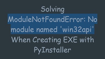 Solving ModuleNotFoundError: No module named 