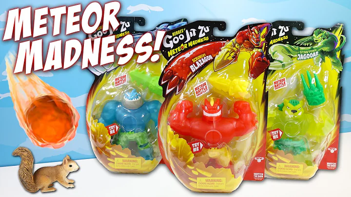 Heroes of Goo Jit Zu Meteor Madness Ultra Rare Rhinostone Sensory Filled Figures Review