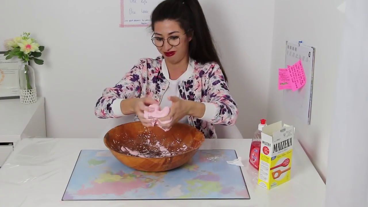 LE SLIME LE + FACILE A FAIRE avec Maïzena et Liquide vaisselle - YouTube