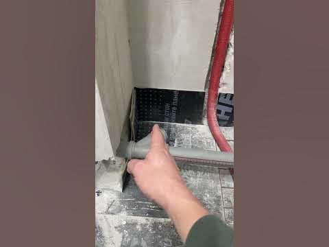 Установка встраиваемого трапа для душа. Подключение труб канализации к ...