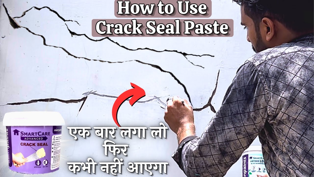 How to Use Crack Seal Paste | How to Repair Wall Cracks In Hindi | Crack Seal Waterproofing