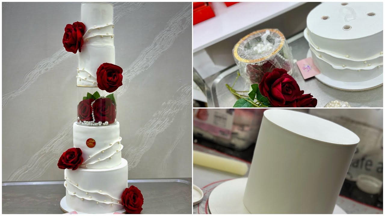 ارواحو معايا نحضرو طلبية بياس مونتي من خمس طوابق لكل وحدة حابة تحترف الكيك ديراين 🎂