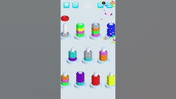 Nuts Sort Level 352 #gameplay #androidgames #nutssort #nutsandbolts #shortsvideo