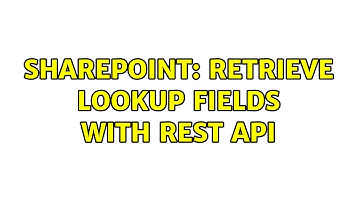 Sharepoint: Retrieve lookup fields with REST API