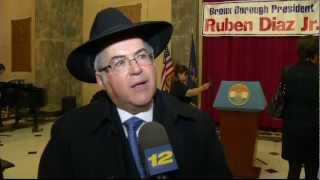 Bronx NY marks fifth night of Chanukah with menorah lighting