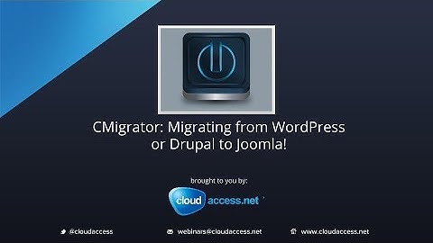 CMigrator Webinar 4/14/13