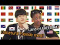 Korean teen and American describe 11 countries in ONE sentence/word!!