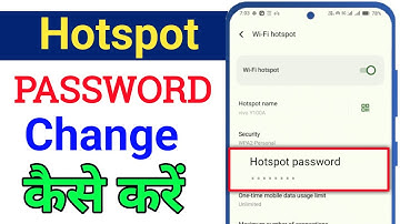 How to change hotspot password | How to change hotspot password | Change hotspot password