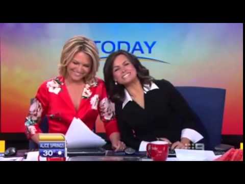 Georgie Gardner suffers a blonde moment on the Today Show
