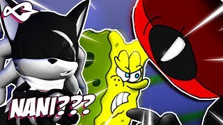 Infinite Reacts to Spongebob vs Deadpool  - Cartoon Beatbox Battles - NANI???