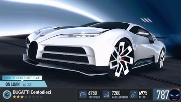 NFS No Limits  BUGATTI Centodieci  TEMPEST   NEW LOANED CAR