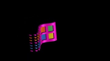 Windows 98 Screensaver - 3D Flying Objects - Windows Logo