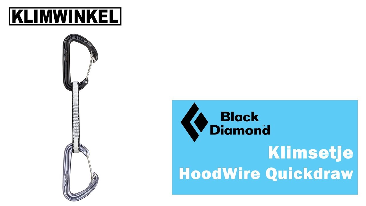 Black Diamond Hoodwire Quickdraw - Klimwinkel