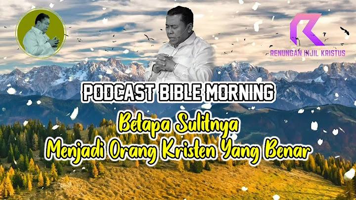 Pdt. Dr. Erastus Sabdono | Bible Morning | BETAPA SULITNYA MENJADI ORANG KRISTEN YANG BENAR
