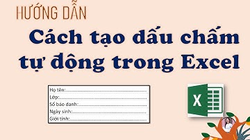 Hướng dẫn cách tạo dấu chấm tự động trong excel || MICROSOFT EXCEL