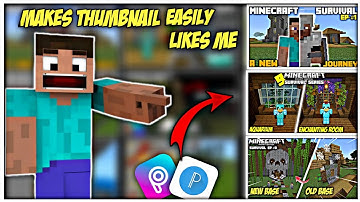 how I make my thumbnails || tutorial video || how to make Minecraft thumbnail