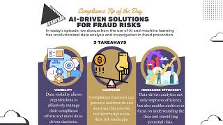 Compliance Tip of the Day: Data – Driven Solutions for Fraud Risk