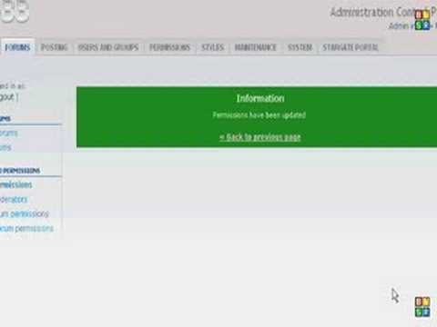 How to create furums and categories in phpbb3