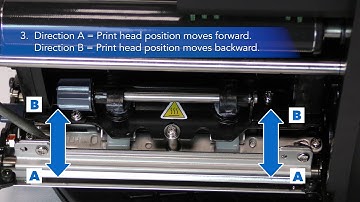 SATO S84-ex & S86-ex - Adjusting the Printhead (Front-Rear Alignment)