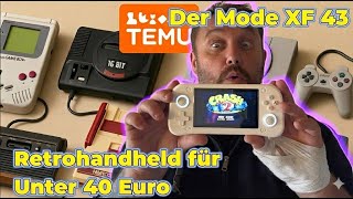 We're testing Temu's retro handheld console, the XF 43, which costs under €40... a retro console ...