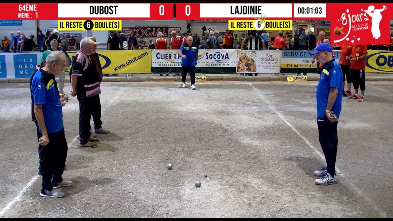 Miniature : 64e DUBOST vs LAJOINIE : National à pétanque vétérans de Nyons 2021