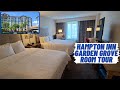 2 QUEEN BED WITH TUB ROOM TOUR AT HAMPTON INN AND SUITES ANAHEIM GARDEN GROVE