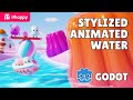 Stylized Animated Water in Godot Tutorial by #ithappy