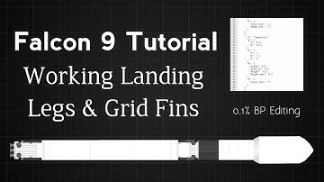 Falcon 9 Tutorial | Working Landing Legs & Grid Fins on SpaceFlight Simulator 1.5 #sfs